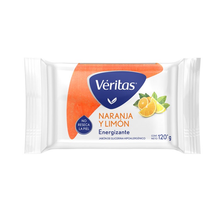 JAB GLIC VERITAS NARANJA Y LIMON 120GRX36