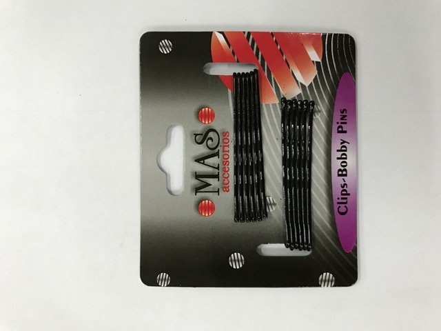 MAS CLIPS CORTO NEGRO X 12