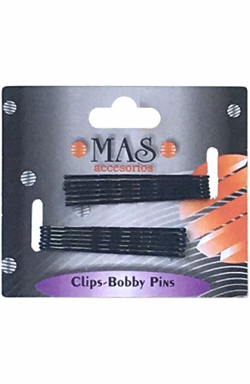 MAS CLIPS LARGO NEGRO X 12