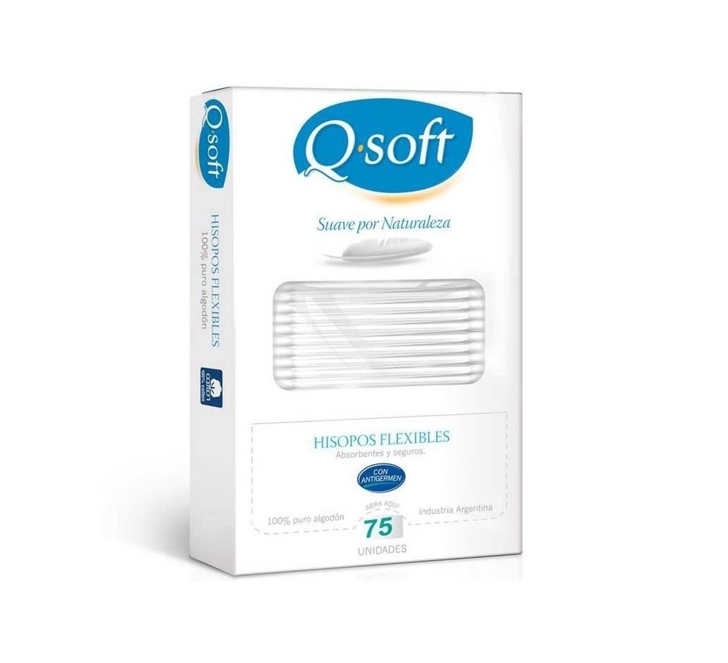 HISOPOS Q-SOFT CAJA 75U