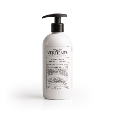 CREMA MANOS Y CUERPO VERTIENTE CBD 500ML