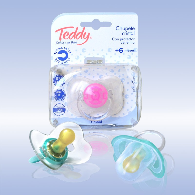CHUPETE TEDDY TRANSP LATEX  ANAT T1