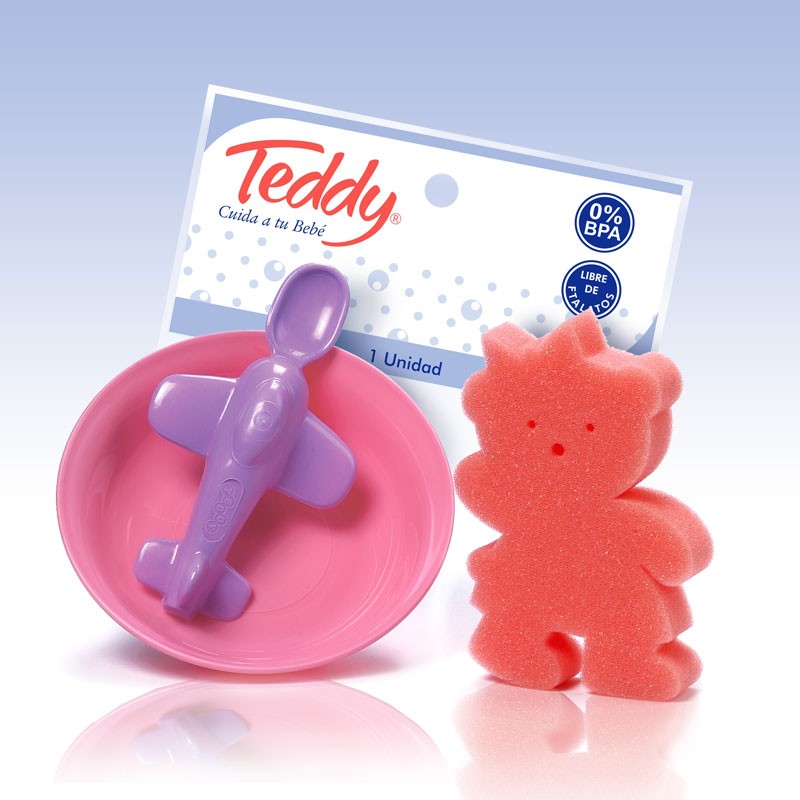 JUEGO TEDDY PLATO+AVIONCITO+ESP