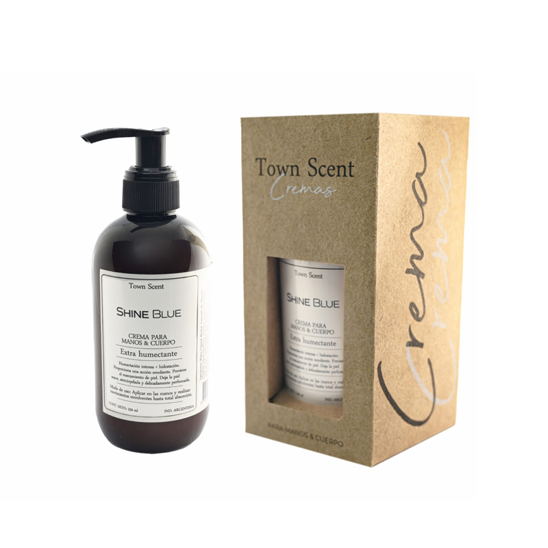 CREMA DE MANOS Y CUERPO SHINE BLUE 250ML