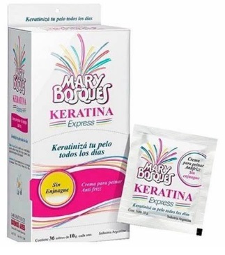 SACHETERA MARY BOSQUES KERATINA EXPRESS SIN ENJ 20GR 36U