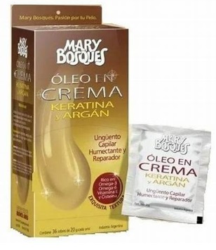 SACHETERA OLEO EN CREMA KERATINA Y ARGAN 20GR 36U