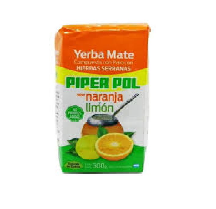 YERBA PIPERPOL NARANJA LIMON 500GR