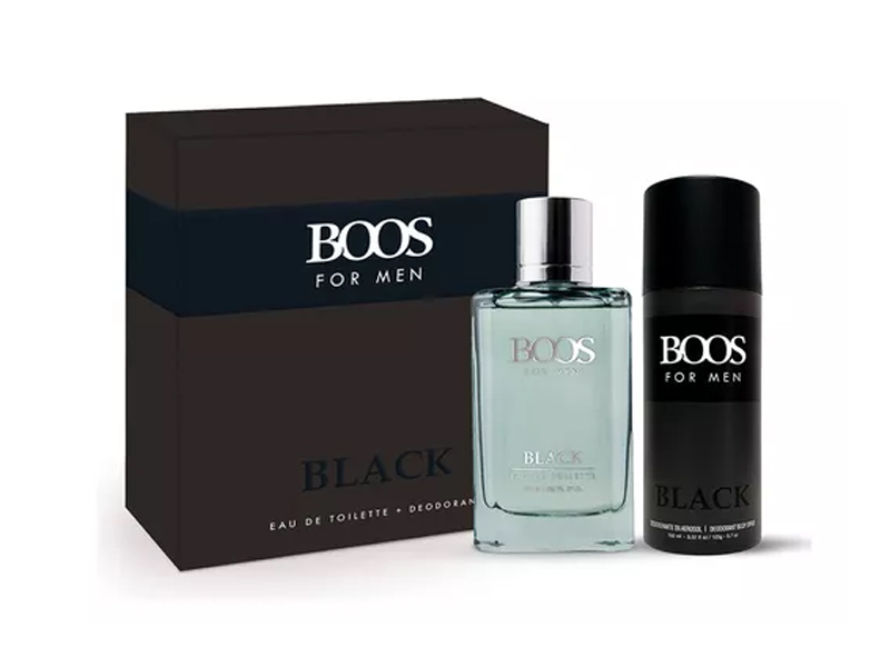 ESTUCHE BOOS BLACK HOM (EDT+DEO)