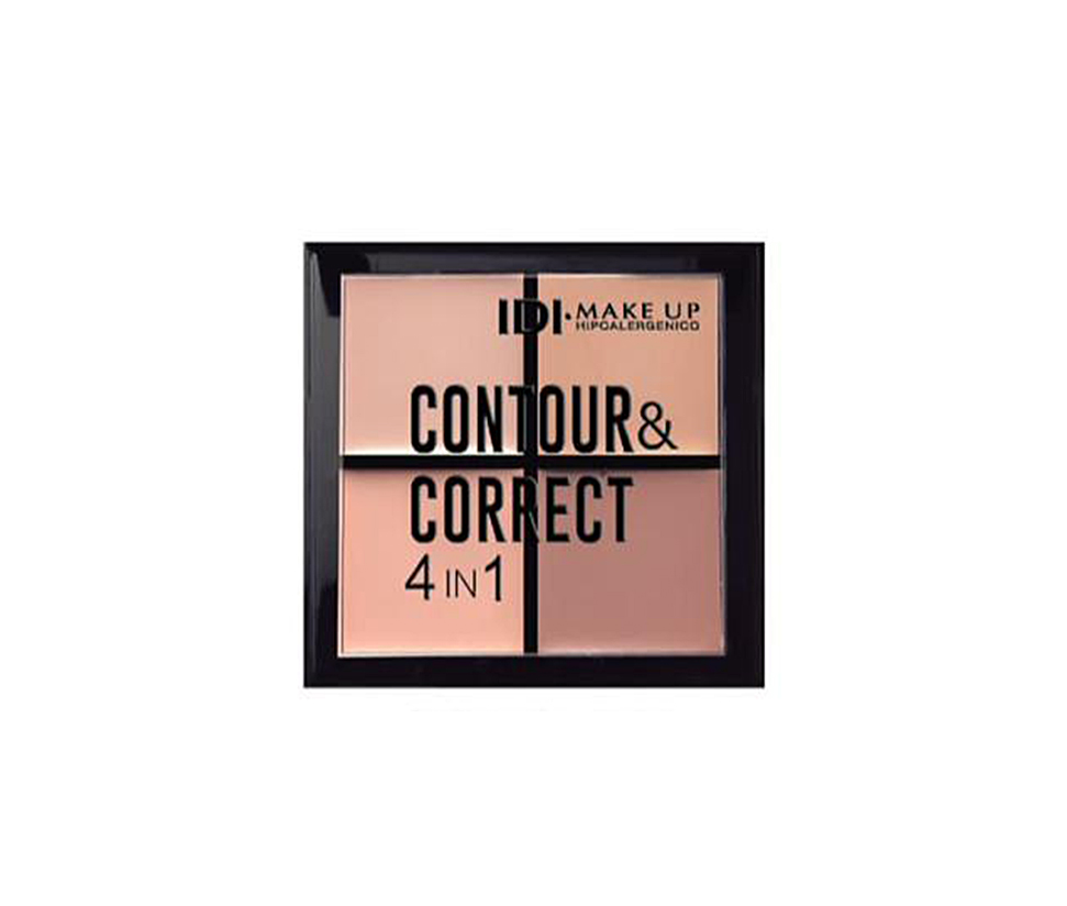 PALETA CONTORNO Y CORRECTORES 4 TONOS