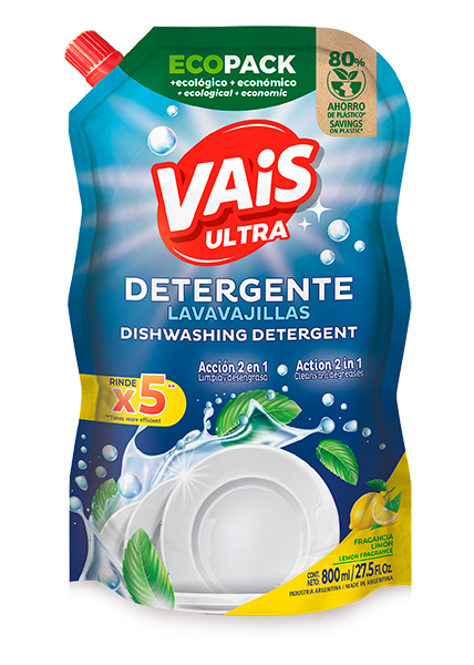 DETERGENTE VAIS LAVAVAJILLAS 800ML DOYPACK