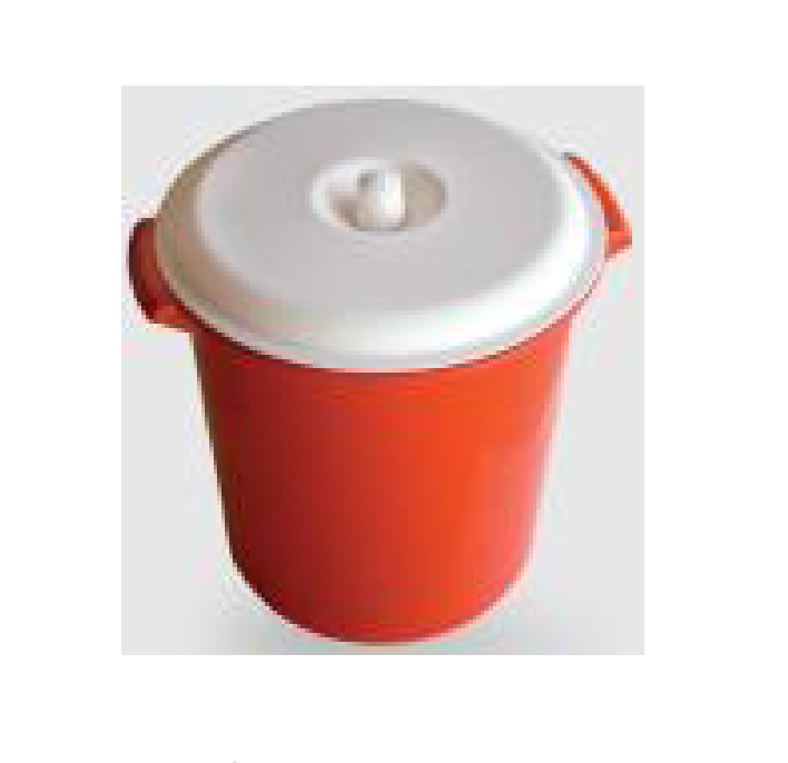 RECIPIENTE P/RES. 9 LTS REDONDO CON TAPA