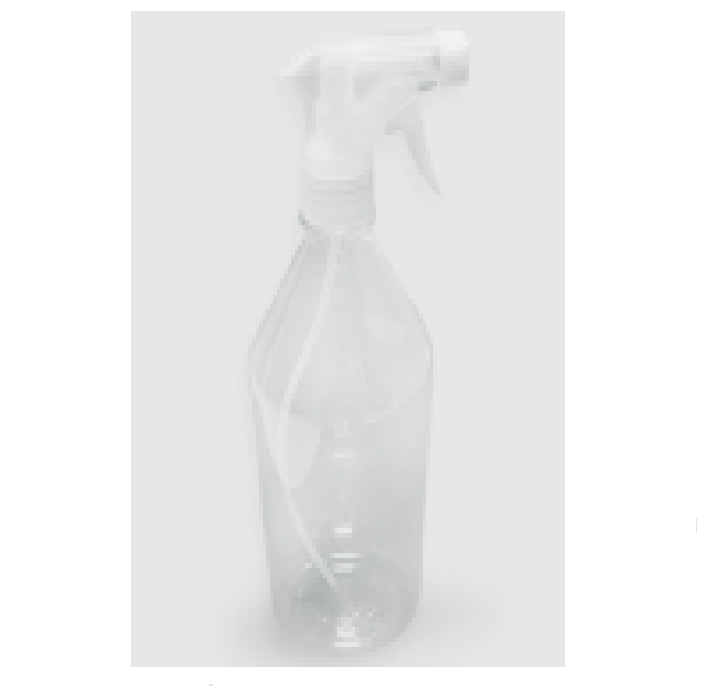 PULVERIZADOR ½ LITRO TRANSPARENTE