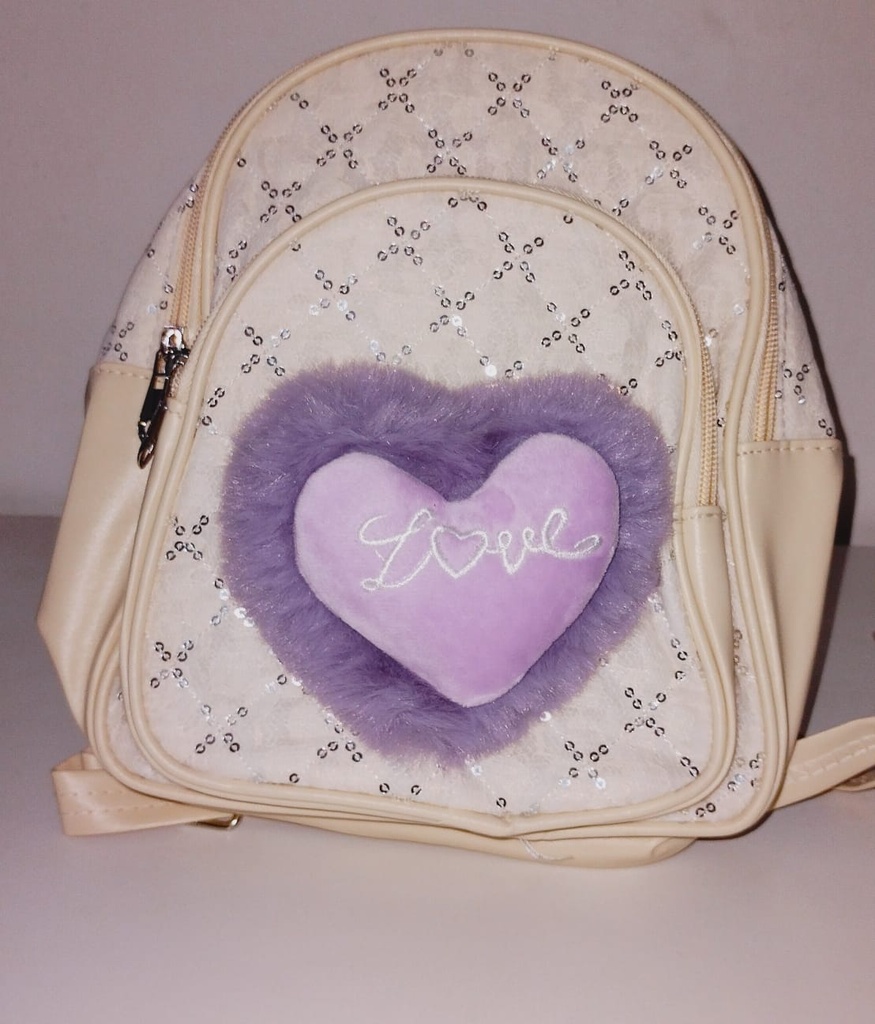 MOCHILA INFANTIL DECORADA ECOCUERO