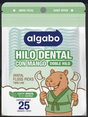 HILO DENTAL ALGABO C/MANGO MENTOL 25U