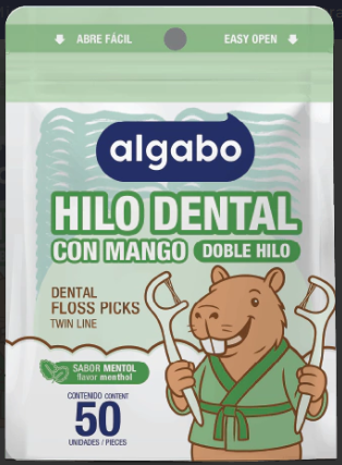 HILO DENTAL ALGABO C/MANGO MENTOL 50U