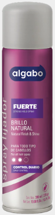 FIJADOR CAPILAR ALGABO FUERTE 390ML