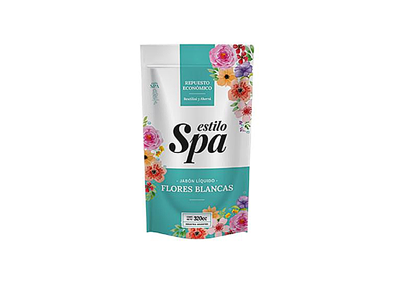 DOY PACK JABON LIQ SPA FLORES BLANCAS 320ML