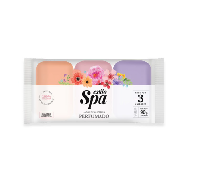 JABON GLIC SPA PERFUMADO X3X90GR