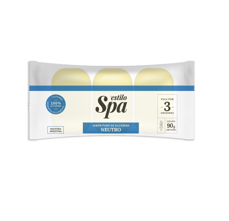 JABON GLICERINA SPA NEUTRO 3U 90GR