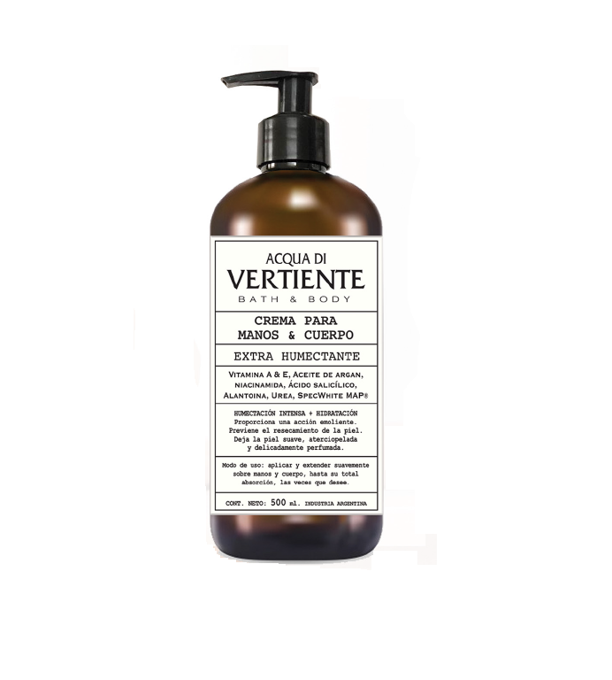 CREMA MANOS Y CUERPO VERTIENTE 500ML