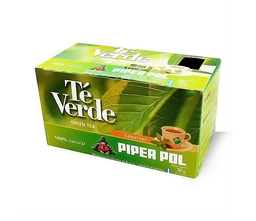 SAQUITOS TE VERDE 25U