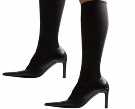 MEDIA DE DESCANSO FEM 3/4 NEGRA TL