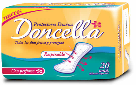 PROTECTOR DIARIO RESPIRABLE AMARILLO C/DEO 20U (30