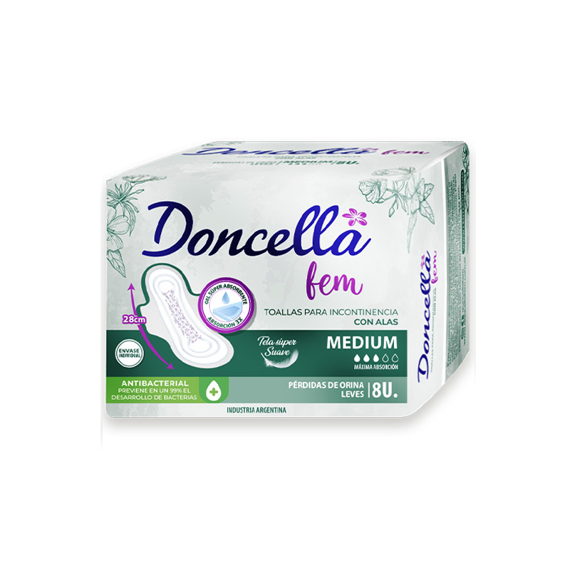 TOALLAS INCONTINENCIA MEDIUM 8U (50)