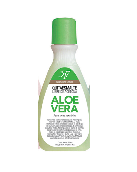 QUITAESMALTE ALOE VERA 317 60ML