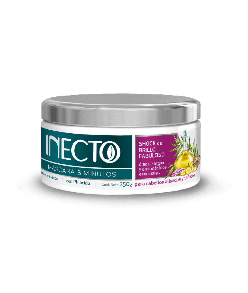 MASCARA INECTO 3 MIN SHOCK BRILLO 250GR