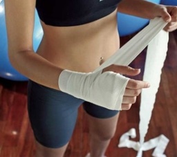 [2268] VENDA DEPORTIVA ELASTICA BLANCA 6U 5CM