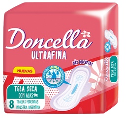 [21627] TOALLA ULTRAFINA TELA SECA ROJA 8U (50)