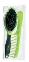 [AEU055089] SET CEPILLO NEUMATICO Y PEINE CON MANGO