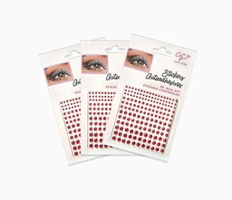 [ACH070064R] STRASS ROSTRO GEMAS ROJAS