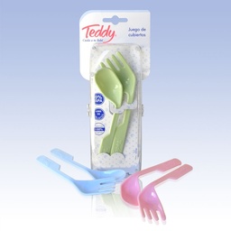 [505] JUEGO TEDDY CUBIERTOS