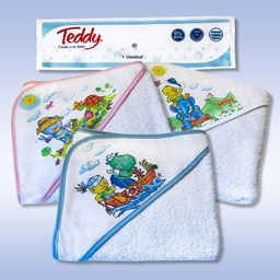[6254] TOALLON TEDDY CON CAPUCHA