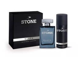 [ZSM29] ESTUCHE STONE BLACK HOM (EDT+DEO)