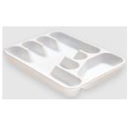 [1058] CUBIERTERO RECTANGULAR GRANDE 5 DIVISIONES