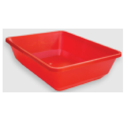 [1064] BATEA RECTANGULAR   52X36X11 CM GRANDE COLOR * 13 LTS