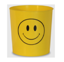[3311] CESTO PAPELERO 6 LTS SMILEY