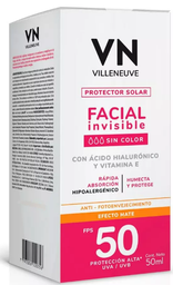 [40043581] PROTECTOR SOLAR FACIAL VN SIN COLOR FPS50 50ML
