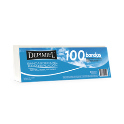 [1559] BANDAS DE PAPEL RETIRA CERA 100U